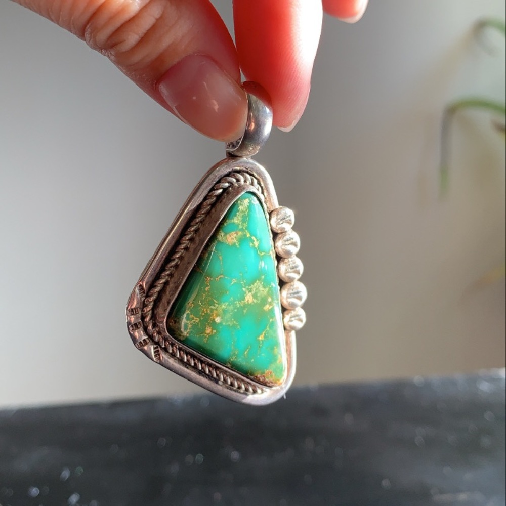 Turquoise & Sterling Silver Pendant